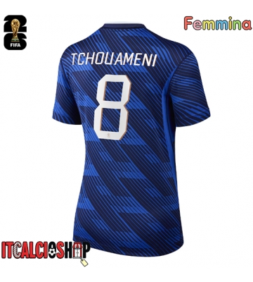 Francia Aurelien Tchouameni #8 Prima Maglia Femmina Mondiali 2026 Manica Corta